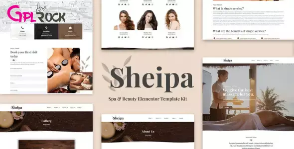 Sheipa – Spa & Beauty Elementor Template Kit